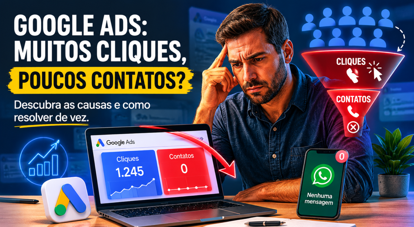 Google Ads: Muitos Cliques e Poucos Contatos?